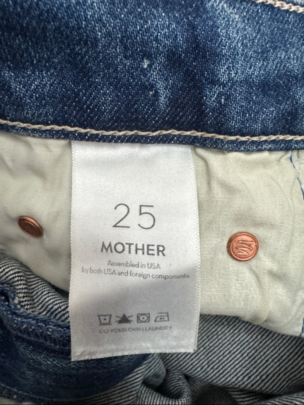 MOTHER Superior High Waisted Rider Ankle Jeans Far Beyond the Sky Size 25 - Picture 9 of 12